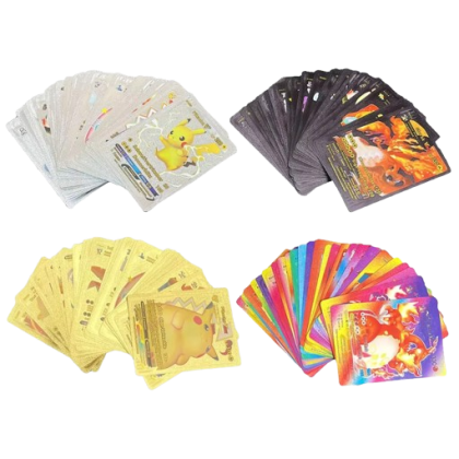 Carti de joc pentru colectionari VICTINY ®, 220 bucati, negru/black, argintiu/silver, multicolor/pastel