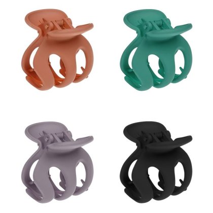Clame Par Multicolore Mate pentru Femei 5cm - 4buc