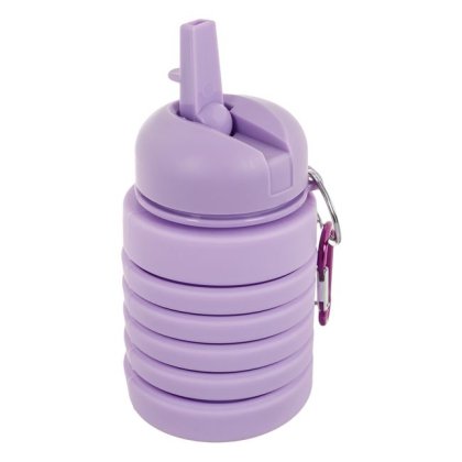 Sticla de Apa Pliabila din Silicon Lila 200-500ml