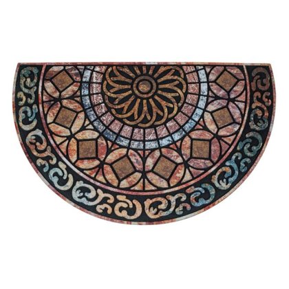 Covoras Intrare Semicerc Modele Reliefate Mandala 75x45cm