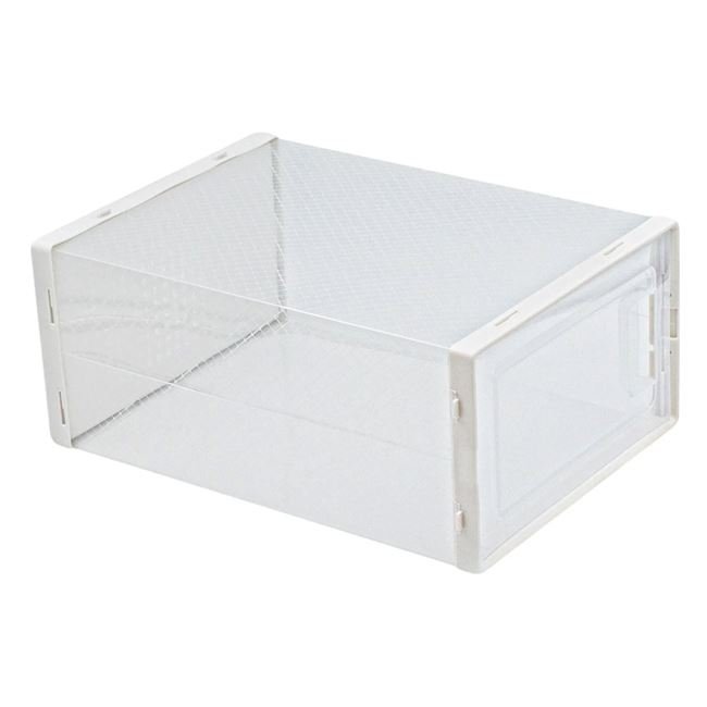 Cutie de Depozitare din Plastic Transparenta cu Fereastra pentru Incaltaminte 35x25x19.2cm