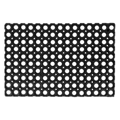 Covoras Intrare din Cauciuc Perforat Negru 60x40cm