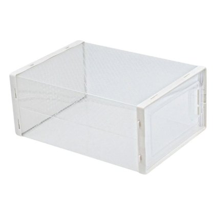 Cutie de Depozitare Incaltaminte din Plastic Transparenta cu Fereastra 33.4x23x14.5cm