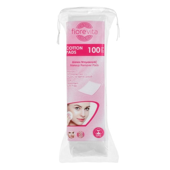 Dischete Demachiante Patrate 100buc - Fiorevita
