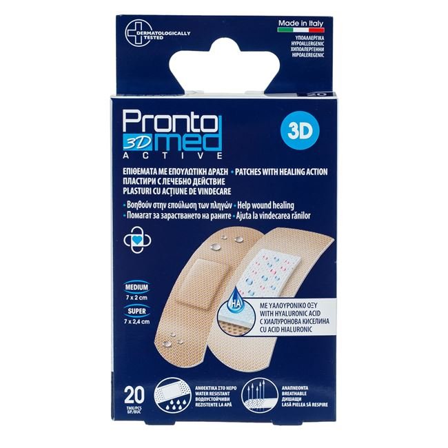 Plasturi cu Actiune de Vindecare & Hialuronat 2 Marimi - 20buc