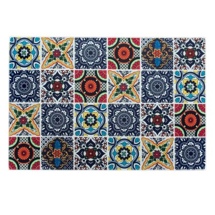 Tocator din Sticla Tiles Color Incasabil 30x20cm