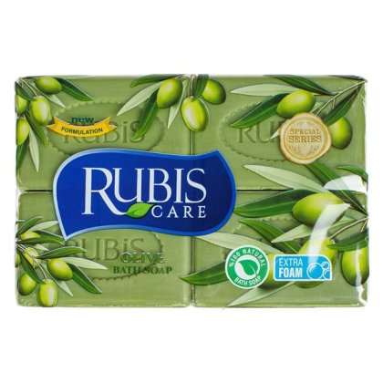 Sapun Verde Solid cu Ulei de Masline 125g - 4buc