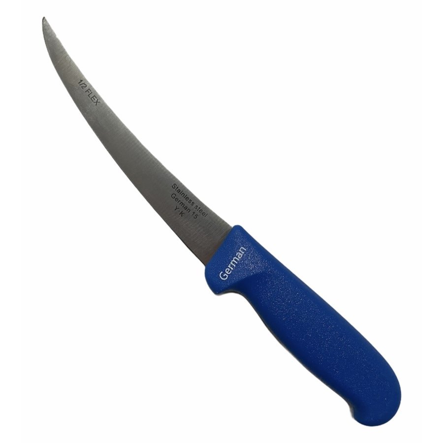 Cutit macelar lama curbata 15cm, albastru, TS-27721 Albastru