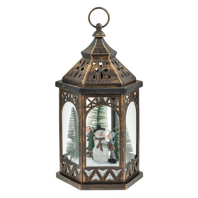 Felinar Suspendabil Decorativ Bronz Brushed Copii Brazi & LED 18x16x34cm