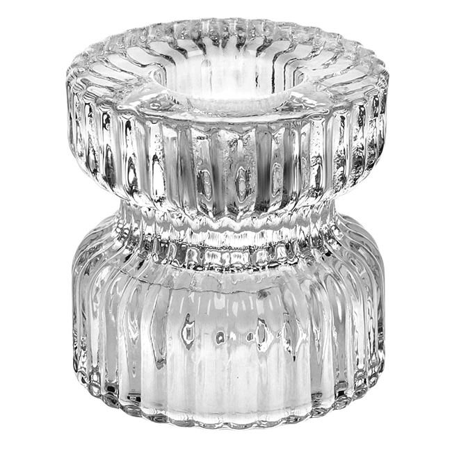 Sfesnic Decorativ din Sticla Transparent cu Utilizare Dubla Ø5x5cm