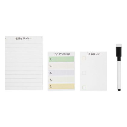 Set 3 Notite Magnetice si Marker cu Buretel - 4buc