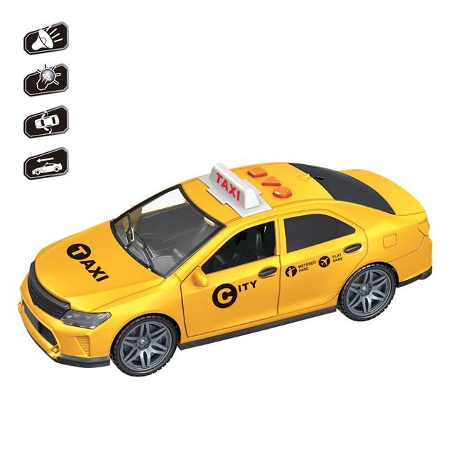 Masina Taxi Galbena cu Lumina & Sunet