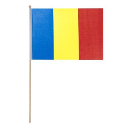 Steag Romania cu Maner din Lemn 29x39cm