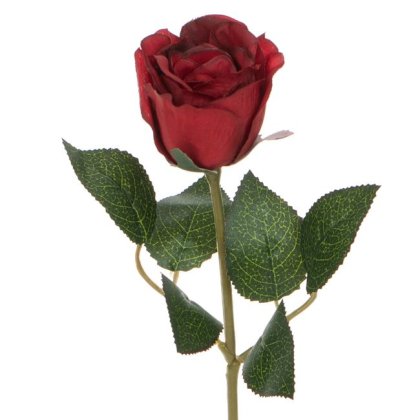 Floare Artificiala Trandafir Rosu 30cm