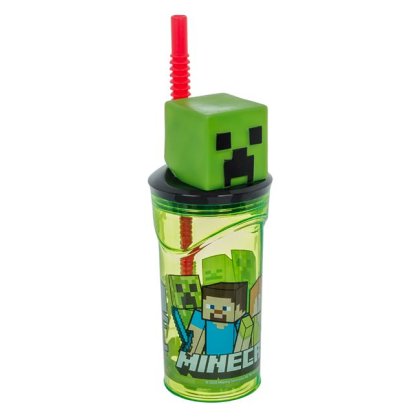 Pahar din Plastic cu Pai 3D