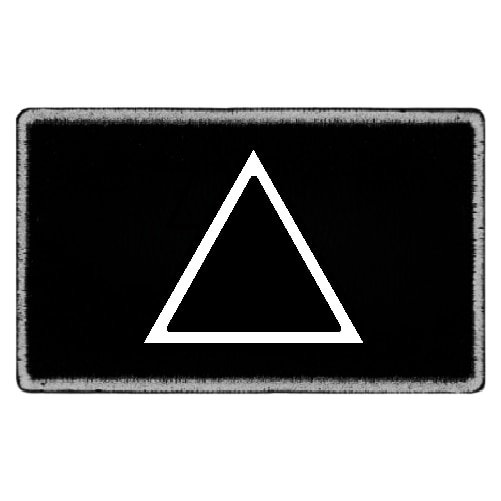 Emblema, patch-uri soldat triunghi jocul calamarului negru