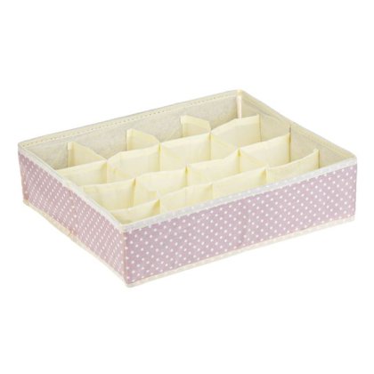 Organizator Roz cu Buline & 16 Compartimente pentru Sertar 35x30x9cm