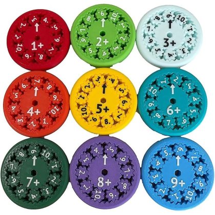 Set 9 Jucarie educativa VICTINY ® spiner / adunare/ scadere / numaratoare
