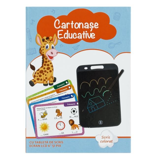 Carduri Educative cu Tableta de Scris cu Ecran LCD