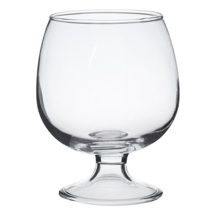 Vaza Decorativa din Sticla Transparenta Pahar cu Picior Ø10x16.5cm