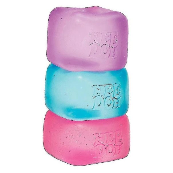 Set 3 Jucarii squeeze, VICTINY® model cub nice ice, Antistres, multicolor, ANTI STRES