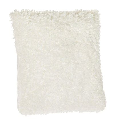 Perna Decorativa de Blana Off White Teddy pentru Canapea 45x45cm