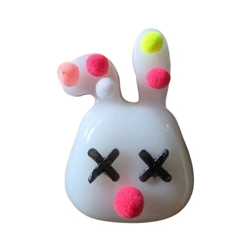 Cap iepuras squishy moale VICTINY® alb