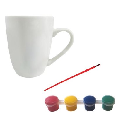 Set Creativ ”Picteaza Cana Ta” cu 4 Culori & Pensula 345ml