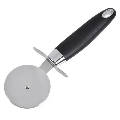Cutit din Otel Inoxidabil cu Maner Negru pentru Pizza 21cm