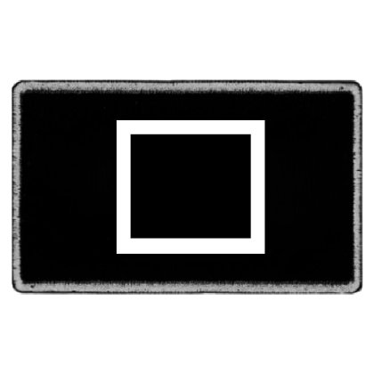 Emblema, patch-uri soldat patrat jocul calamarului negru