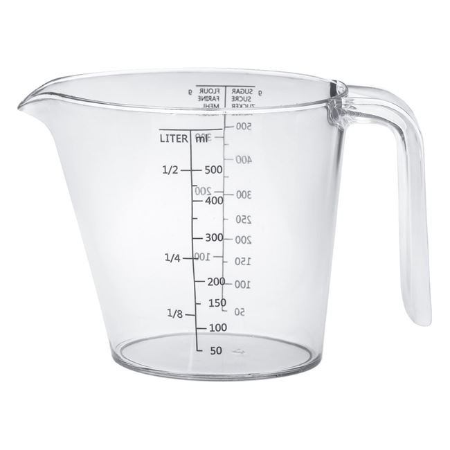 Cana de Masurare din Plastic Transparent 500ml