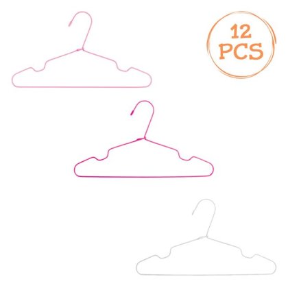 Umerase Metalice Albe Fucsia Roz pentru Copii 29.5cm - 12buc