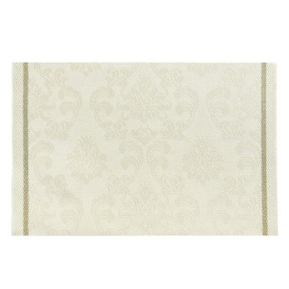 Suport pentru Farfurii Bej cu Model Baroc 45x30cm