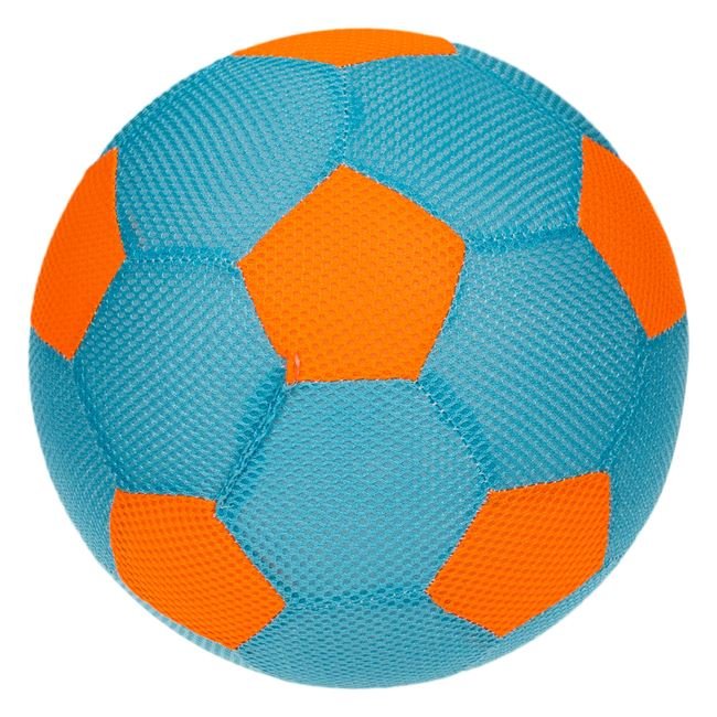 Minge Textila Bleu Portocalie pentru Fotbal de Plaja 22cm