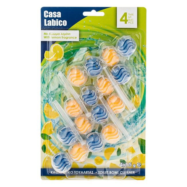 Odorizant Toaleta cu Aroma de Lamaie Casa Labico - 4buc