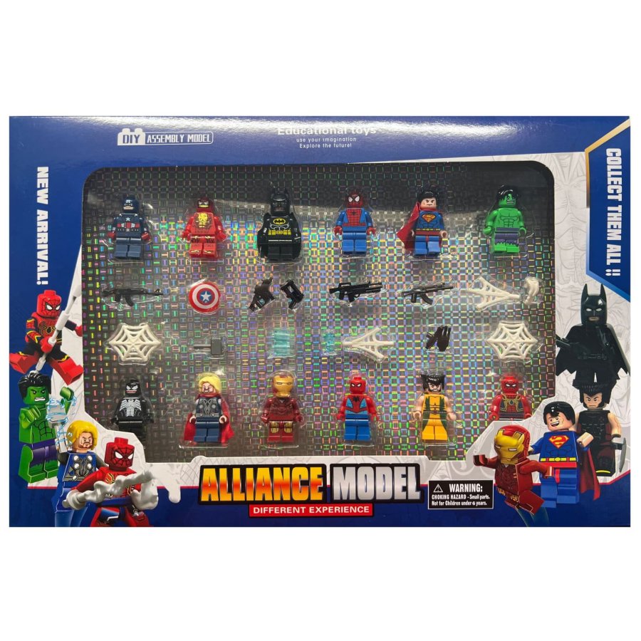 Set 12 figurine Alliance model, VICTINY® Multicolor, 5 cm
