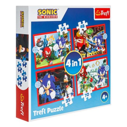 Puzzle Sonic The Hedgehog 4 in 1 - Trefl