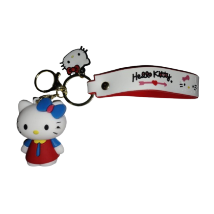 Breloc pentru Chei VICTINY® Ghiozdan, Geanta, Penar, model cravata rosu albastru, hello kitty, Pentru Copii