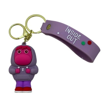 Breloc pentru Chei VICTINY® Ghiozdan, Geanta, Penar, model Rusine, inside out, Pentru Copii, roz