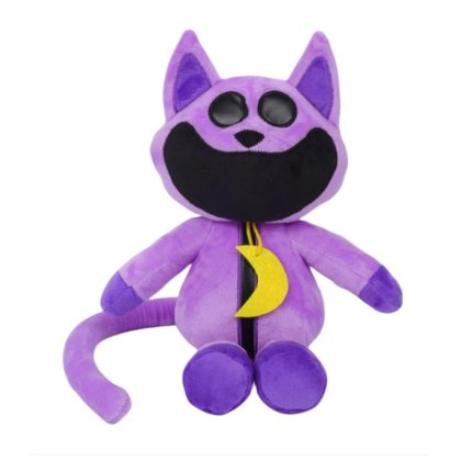 Jucarie de plus CatNap, The Smiling Critters, VICTINY® Creaturi Zambitoare, mov, 55/60 cm