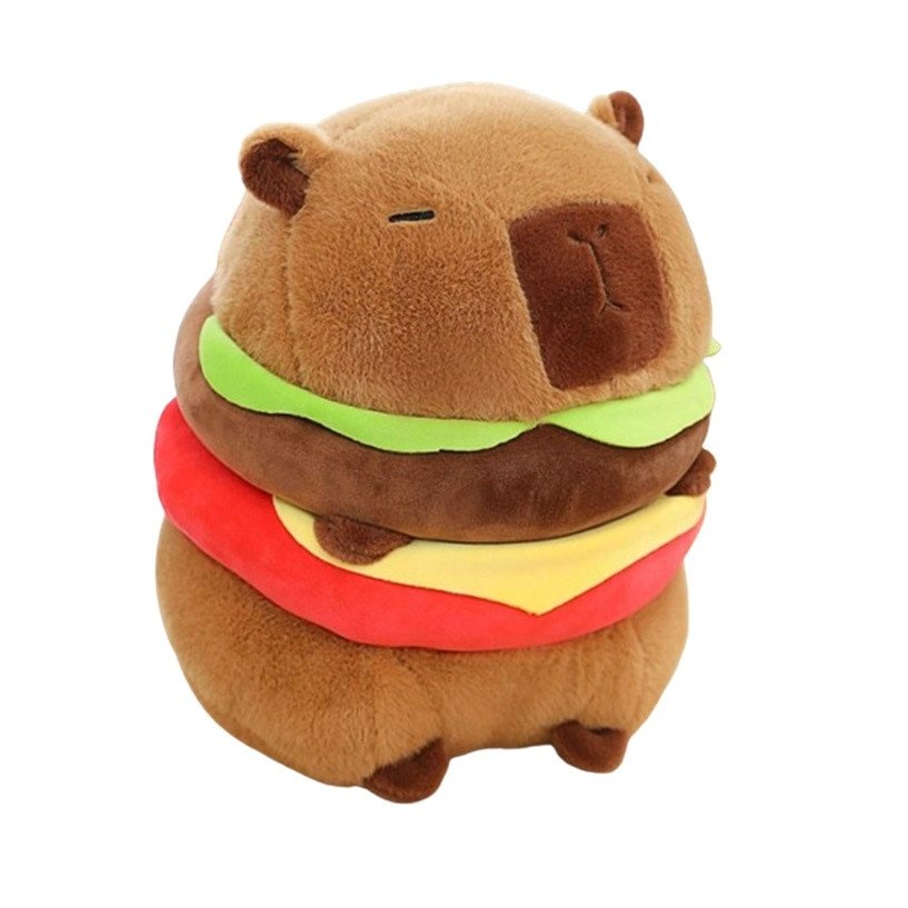 Jucarie de plus, Model Capybara, 25 cm, Multicolor