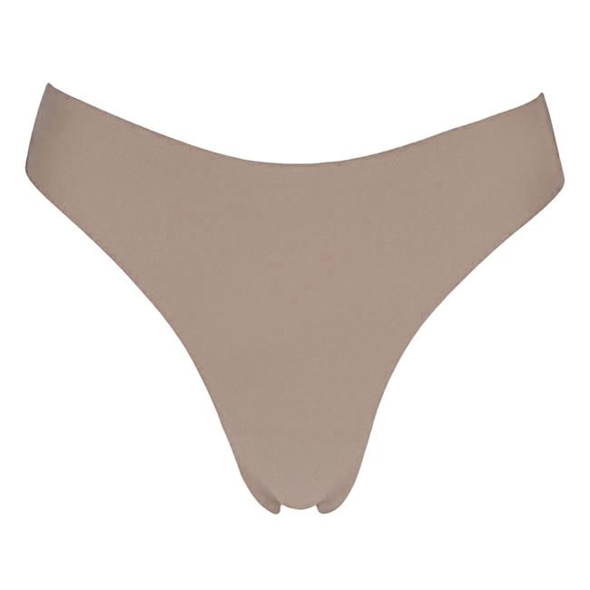 Chiloti String Laser Cut Bej Inchis