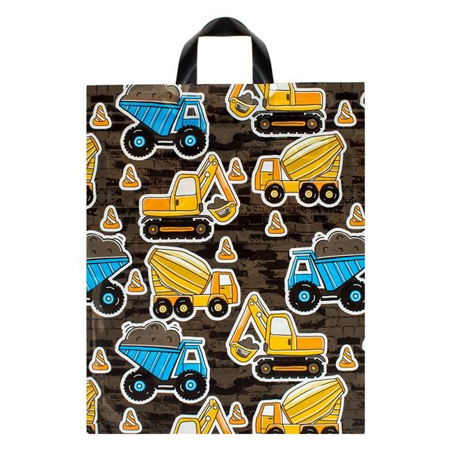 Sacosa Cadou Maro Vehicule de Santier 40x10x50cm