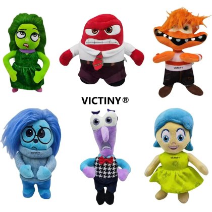Set 6 jucarii plus breloc VICTINY® Inside out 2 / 12 cm