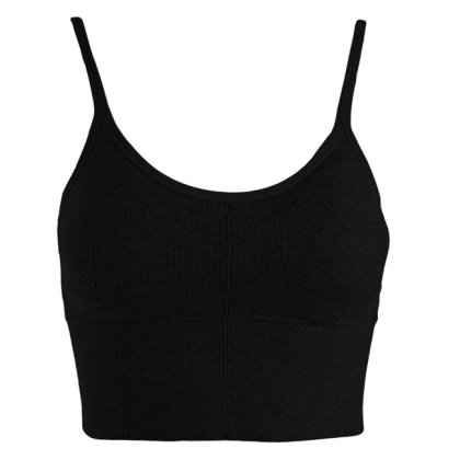 Bustiera Neagra Seamelss cu Bureti pentru Femei