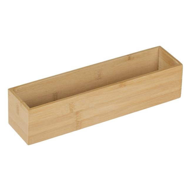 Cutie Organizare din Bambus Deschisa 30.5x7.5x7cm