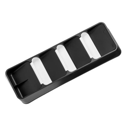 Suport Organizator Negru de Sertar pentru Tacamuri 12.5x38.5x5cm