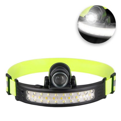 Lanterna Reincarcabila cu Senzor de Miscare pentru Cap USB 10W