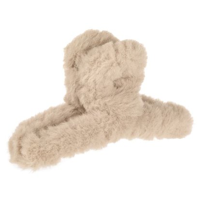 Clama Par cu Blana Artificiala Bej pentru Femei 12cm