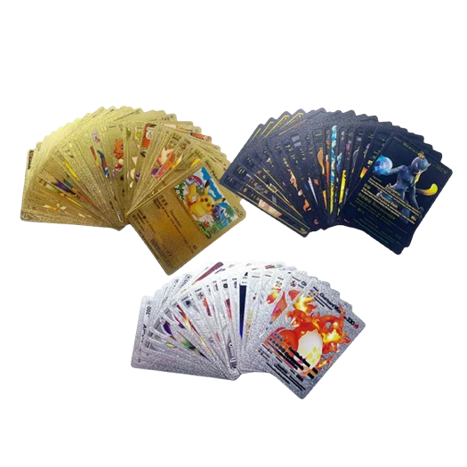Carti de joc pentru colectionari VICTINY®, 165 bucati, negru/black, argintiu/silver, auriu/gold